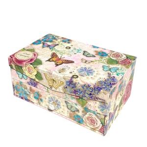 Punch Studio Butterfly Garden Desk Jewelry *Organizer with Drawer  (63820-D)